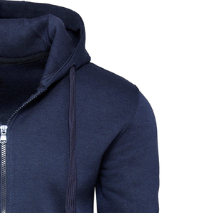 Fabricant de vêtements de sport pour hommes en polaire épaisse de haute qualité, personnalisés avec des motifs en relief, impression puff, fermeture éclair, polyester/coton, lavés, pour l'hiver - Product Image 4