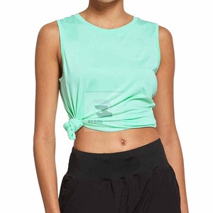 Camiseta sin mangas de gimnasio transpirable duradera para mujer - Product Image 4
