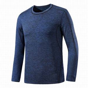 T-shirt décontracté à manches longues pour homme, respirant, séchage rapide, brodé, en tissu coton/bambou, personnalisable - Product Image 6