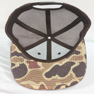Logo en cuir personnalisé de qualité supérieure 6 panneaux style maille camionneur camouflage chapeau vierge 2026 - Product Image 6