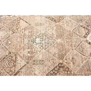 4.7x9.3 ft Large Vintage Turkish Rug, <b>Brown</b> Floral <b>Wool</b> Rug - Product Image 4