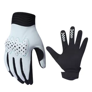 Sarung tangan berkendara Motocross, sarung tangan jari penuh olahraga dapat dicuci sepeda motor