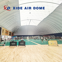 Tente XZ Grande tente de sport gonflable en PVC à air comprimé, structure en membrane de béton à pression, tente dôme de glamping quatre saisons