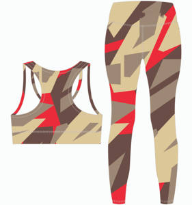 Conjunto de Yoga Personalizado al por Mayor para Mujer, Marca Privada, Conjunto Sublimado, Talla Grande, Sujetador Deportivo y Leggings de Entrenamiento, Ropa Deportiva - Product Image 6