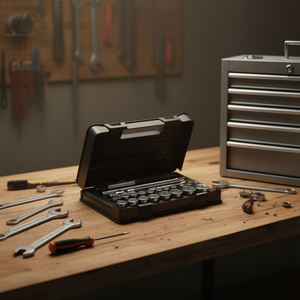 ชุดเครื่องมืออุปกรณ์ 30 ชิ้น ประกอบด้วยซ็อกเก็ตหกเหลี่ยมขนาด 1/2 นิ้ว ในกล่อง ABS ใช้งานสะดวกสำหรับการใช้งานประจำวัน - Product Image 3