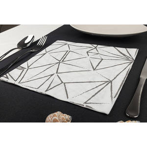 Serviettes imprimées funky blanches 48x48cm 70gsm 400 pièces B2B - Product Image 4