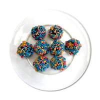 25g/zak Verpakking Beste Keuze Popit Crunchy Gummy Candy Fruitige Smaak Bruine Kubusvorm Melk Cacao Vietnam 12 Maanden
