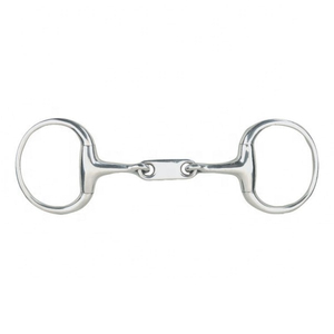 Stainless steel D-bit horse bit with soft <b>rubber</b> mouthpiece durable comfortable and reliable for daily horse riding use Bit - Product Image 4