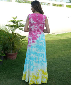 Vestido maxi de Espagueti de diseñador indio para cubrir el cuerpo completo - Product Image 3