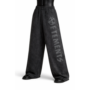 Pantalones Deportivos Holgados Vintage para Hombre, Estilo Streetwear, Pierna Ancha, Logotipo Personalizado, Estampado Personalizado, Moda Urbana - Product Image 1