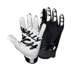 ถุงมืออเมริกันฟุตบอลคุณภาพสูงแบบยูนิเซ็กซ์ ระบายอากาศได้ดี ดีไซน์การยึดเกาะแบบกำหนดเอง สินค้าใหม่ อุปกรณ์กีฬา - Product Image 1