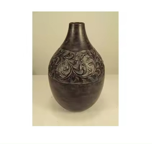 Top Selling Excellent Quality Metal <b>Tall</b> Flower <b>Pot</b> Silver Color Unique Design Farmhouse Decorating Flower Vase - Product Image 3