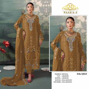 Salwar Kameez Pakistaní Elegante de Georgette de Seda Reversible Bordado en 4 Colores, el Más Vendido, para Fiestas, Noches de Sangeet y Cenas de Eid - Product Image 2