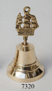 กระดิ่งเรือทองเหลืองโบราณสำหรับตกแต่งโต๊ะทำจากทองเหลือง - Product Image 2