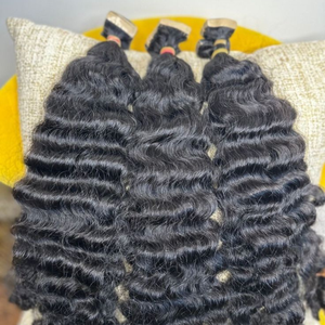 Paquetes de Cabello Natural de Alta Calidad, 100% Cabello Humano Virgen Indio Remy Doble Trama, Color Negro, Ondulado, Sin Procesar, Venta al Por Mayor - Product Image 6