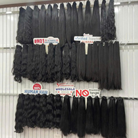 Cheveux humains vietnamiens de luxe bruts, extensions de cheveux à double trame, paquets de cheveux vierges non traités, vente en gros