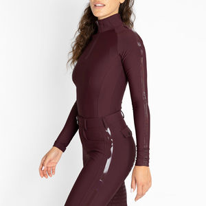 Chemise de base pour l'équitation pour femmes, manches longues, vêtements d'équitation, tissu personnalisé, respirant, jodhpur et culottes - Product Image 4