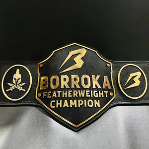 Legacy for Champion Ceinture de titre de boxe de lutte en cuir de 6mm d'épaisseur, conçue sur mesure, de qualité supérieure, OEM/ODM, pour les arts martiaux doux et lourds - Product Image 1