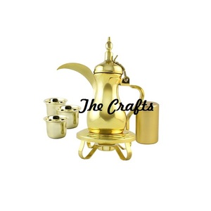 เครื่องทำความร้อน dallah ขัดทองทองเหลืองสำหรับตกแต่งโต๊ะในครัว - Product Image 3