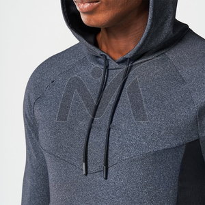 Ultimate Performance <b>Gym</b> <b>Hoodie</b> Breathable Moisture-Wicking Lightweight Athletic Wear Embroidered Running for Men Summer ODM - Product Image 4