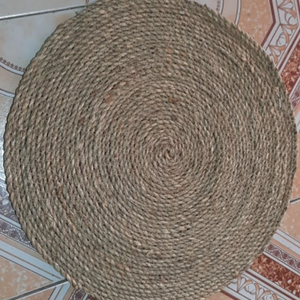 Eco-Friendly Seagrass Rug \ Handwoven Natural Fiber Mat for Home Decor - Product Image 4