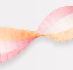 Rouleau de papier crêpe orange rose jaune <span class=keywords><strong>guirlande</strong></span> florale lumineuse pour la décoration de fête du nouvel an-pour la remise des diplômes de Pâques Diwali - Product Image 3