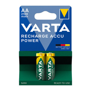 Batterie Ricaricabili Varta 2100 mAh Stilo AA BL2 - Product Image 1