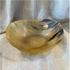 Bol en corne de buffle naturelle artisanal, élégant, poli, plateau à dessert, plateau à fruits secs, vaisselle artisanale, portable, fait à la main - Product Image 1