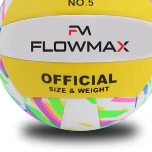 ฟลอว์แม็กซ์ ดีไซน์ยอดนิยม หนังเทียม PU PVC พิมพ์โลโก้ตามสั่ง ขนาดมาตรฐาน สำหรับฝึกซ้อมวอลเลย์บอลและกีฬาชายหาด - Product Image 5
