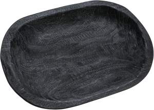 Plateau et bol de service en bois noir artisanal pour table de cuisine décor à la maison essentiel parfait pour les rassemblements de vacances de service de nourriture - Product Image 5