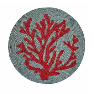 แผ่นรองจานผ้าถักทอแผ่นรองจานทรงกลมผ้ารองจานปักลูกปัดแก้วถักส่งตรงจากโรงงาน - Product Image 5