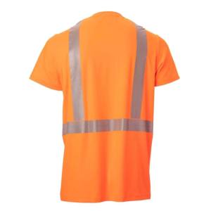 T-shirts de sécurité réfléchissants à haute visibilité, logo personnalisé, vêtements de travail pour hommes, chemise à manches longues bon marché, 100% coton, coupe ample - Product Image 2