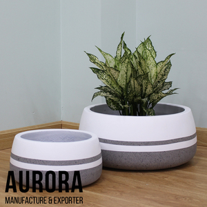 Premium Fiber Cement Flower <b>Pots</b> Outdoor-Grade Planters with Modern Design OEM/ODM Factory High-Quality Wholesale Supply - Product Image 3