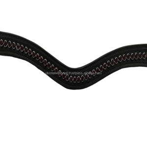 Banda de cuero de canal vacío para cejas de caballo, con 1 Fila de diamantes de imitación morados, banda elegante ostentosa para cejas de caballo, precio al por mayor - Product Image 1