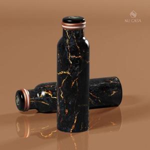Botellas de cobre que mejoran la salud con tapas ergonómicas para agua de desintoxicación inspirada en Ayurveda e hidratación ecológica - Product Image 2