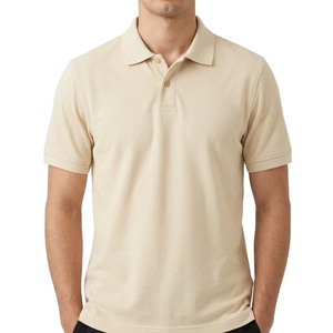 Camisa de Algodón Tejido de Lujo Personalizada para Hombre con Logotipo Personalizado, Estilo Casual de Negocios, Golf, Transpirable, Manga Corta, Color Sólido - Product Image 1