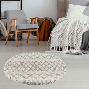 Tapis d'intérieur en fourrure grise ivoire marocain 900-Premium Set - Product Image 3