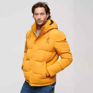 Best Sale Zipper Solid Men Thick Cotton Puffer Cropped Mens Down Jacket Winter Jacket Oversized Hooded Wholesale Price - Product Image 5