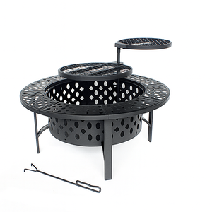 Braseros Modernos Extra Grandes de Leña con Tapa y Palo para Leña, Muebles para el Hogar y el Jardín, Accesorios para Barbacoa, Accesorios para Exteriores - Product Image 4