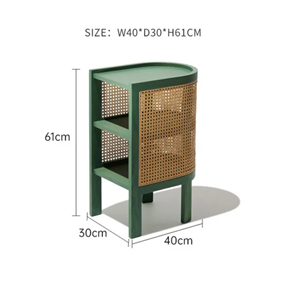 Venta al por mayor de Vietnam Bonito diseño de ratán Mesita de noche Handwicker Juego de muebles de dormitorio Precio barato Decoración para el hogar - Product Image 2