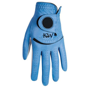Pack de 1 paire de gants de golf pour enfants, bleu, rose, tissu doux, cuir respirant, élastique, main gauche, main droite, gants en cuir - Product Image 1