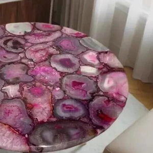 Sceau en agate poli artisanal, décoration de luxe pour la maison, motif floral religieux, résine, couleur personnalisée, haute qualité artisanale - Product Image 5