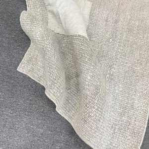 Petit tapis vintage, tapis turc 2,4x2,4 pieds, tapis en laine à carreaux blancs - Product Image 3