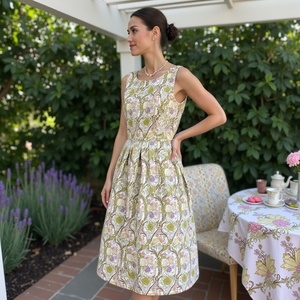 ชุดเดรสชายหาดพิมพ์ลายโบฮีเมียนสำหรับผู้หญิง, ชุดเดรสลำลองแขนกุดฤดูร้อนชุดใส่วันหยุดน้ำหนักเบาและมีสไตล์ - Product Image 3