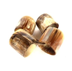 Cuerno de búfalo elegante mesa de comedor servilletero anillos para servilletero de madera personalizado vajilla producto antiguo para el hogar - Product Image 5