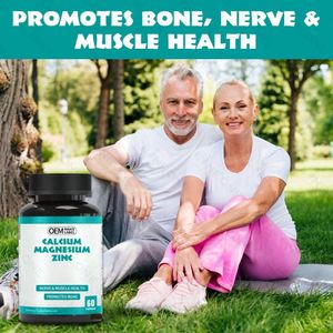 Cápsulas de Zinc 3 en 1 de Marca Privada, Suplemento para la Salud de Huesos, Nervios y Músculos, 60 Cápsulas para Hombres - Product Image 2