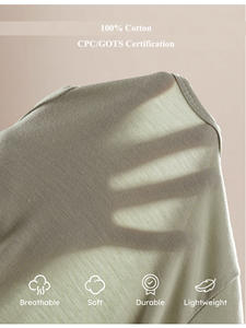 定制双面拉链长袖动物印花 100% 有机棉男婴女婴连体睡衣 - Product Image 6