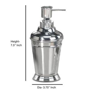 Dispensador de Jabón Líquido de Acero Inoxidable con Acabado en Níquel Plateado para Uso en el Hogar, Hoteles y Restaurantes - Product Image 6