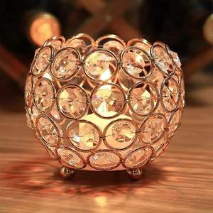 Candelabros Soportes de velas/Candelabros votivos Portavelas de cristal/Candelabros Joya decorativa Vela Centro de mesa - Product Image 6