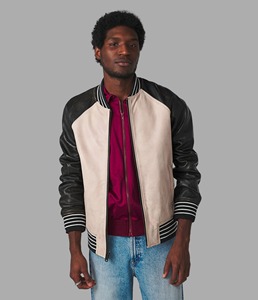 Chaqueta de Cuero Genuino de Vaca de Primera Calidad para Hombre, Estilo Vintage de Invierno, Cuello Alto, Logotipo Frontal, Secado Rápido - Product Image 5